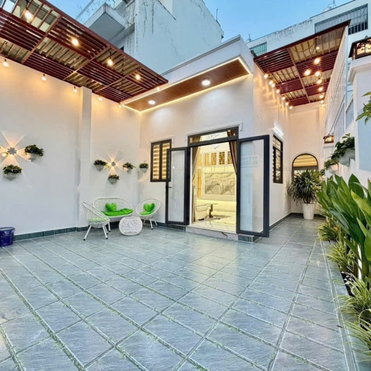 Bán Nhà trệt sân Vườn Sổ Hồng Riêng KDC Anh Tuấn N8